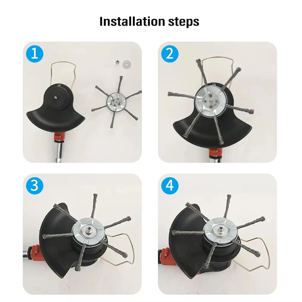 GardenEdge™ 6-Blade Steel Weed Trimmer Head
