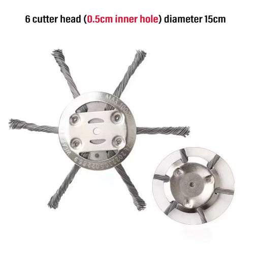 GardenEdge™ 6-Blade Steel Weed Trimmer Head